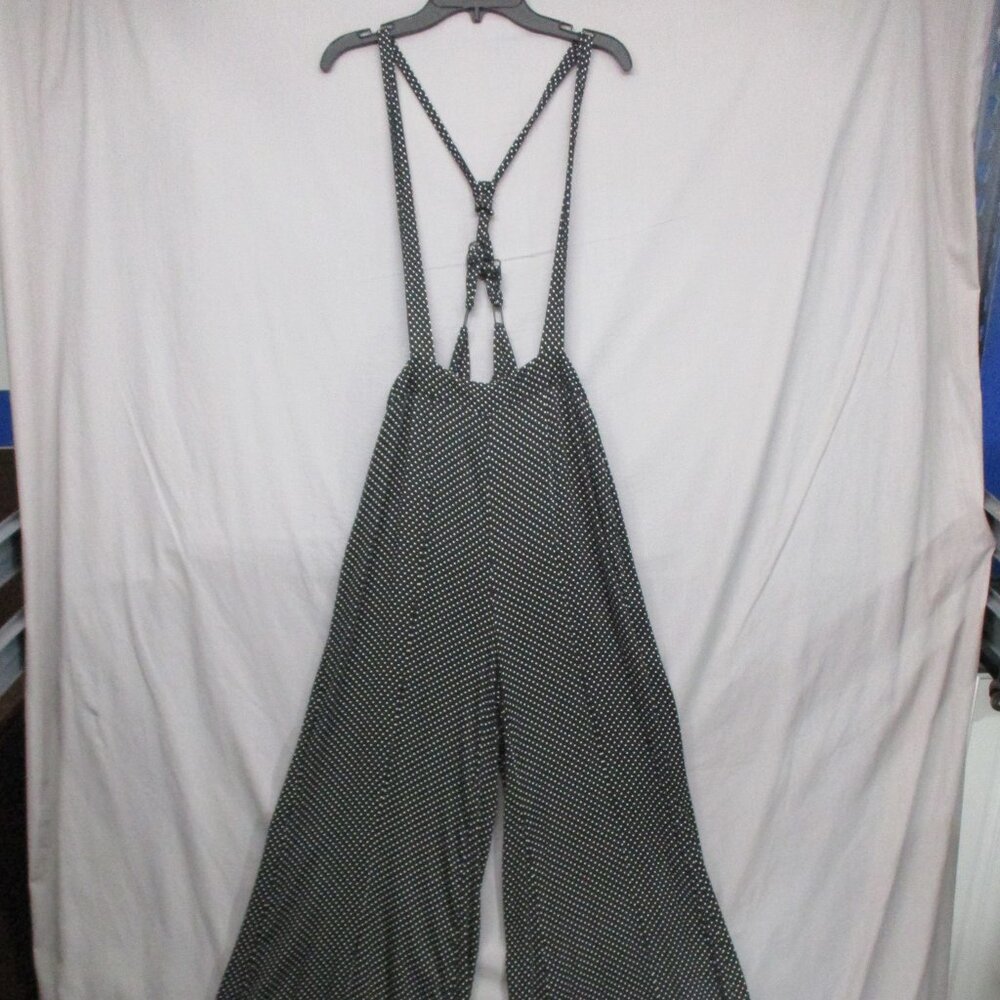 Urban Outfitters Overalls Baggy Drop Crotch Wide Leg Black & White Woman Size‎ S